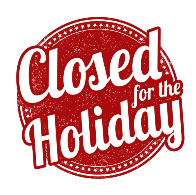 Office Closure – Sat 23rd Dec- Sun 14th Jan