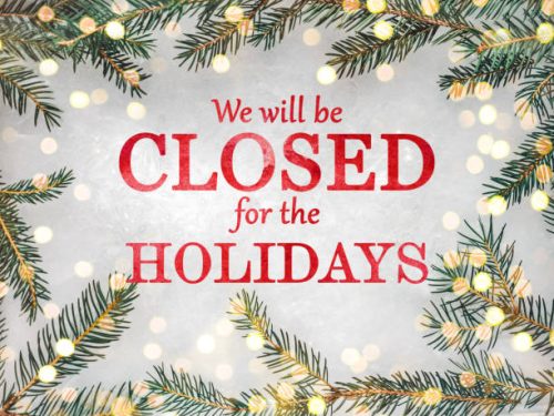 Holiday Closure